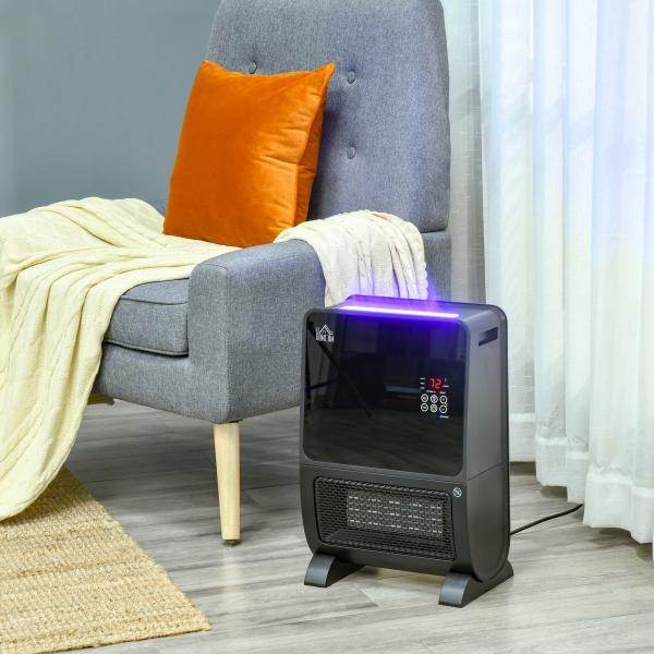 2 in 1 Heizlüfter Heizgerät Elektroheizer mit Fernbedienung Luftbefeuchter LED - Palo24