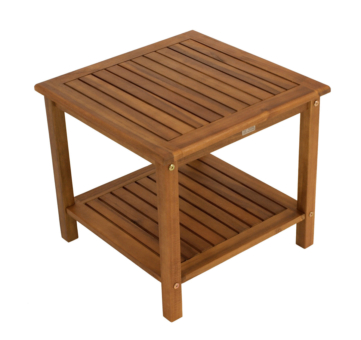 Tavolino laterale ST. VINCENT 50x50x45cm, acacia oliata, certificata FSC®