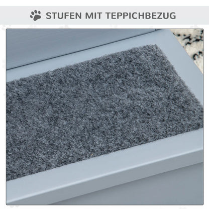 Hundetreppe Haustiertreppe Einstiegshilfe Grau4