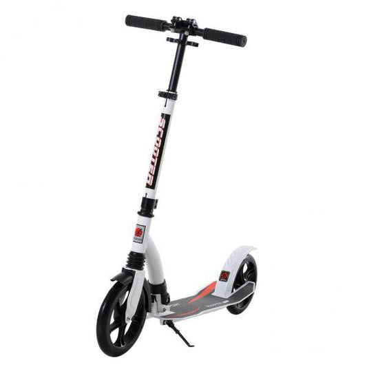 Kinderscooter Kickscooter Tretroller Höheverstellbar Alu Weiss - Palo24