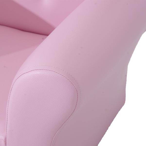 Kindersessel Kindersofa Mädchen Softsofa Kristallknöpfen Hocker Rosa - Palo24
