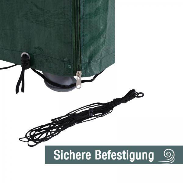 Abdeckplane Schutzhülle Abdeckhaube Wasserdicht UV-Schutz PE Grün - Palo24