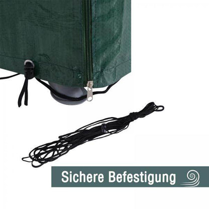Abdeckplane Schutzhülle Abdeckhaube Wasserdicht UV-Schutz PE Grün - Palo24