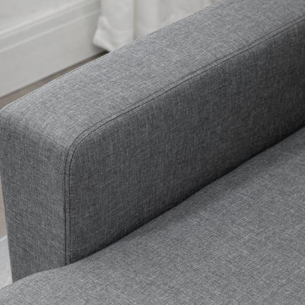 Ecksofa mit Schlaffunktion mit Bettkasten Hellgrau - Palo24