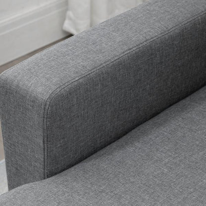 Ecksofa mit Schlaffunktion mit Bettkasten Hellgrau - Palo24
