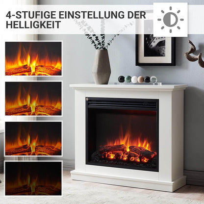 BALDERIA Elektrokamin Phanos 3D-Flammeneffekt 2000W - Palo24