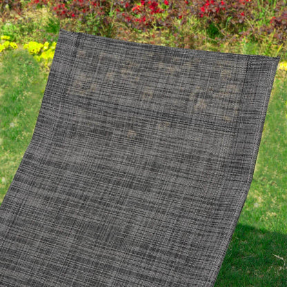 Gartenliege | Sonnenliege mit Tasche | Schaukelliege Schwarz/Grau | OGS47-MS - Palo24