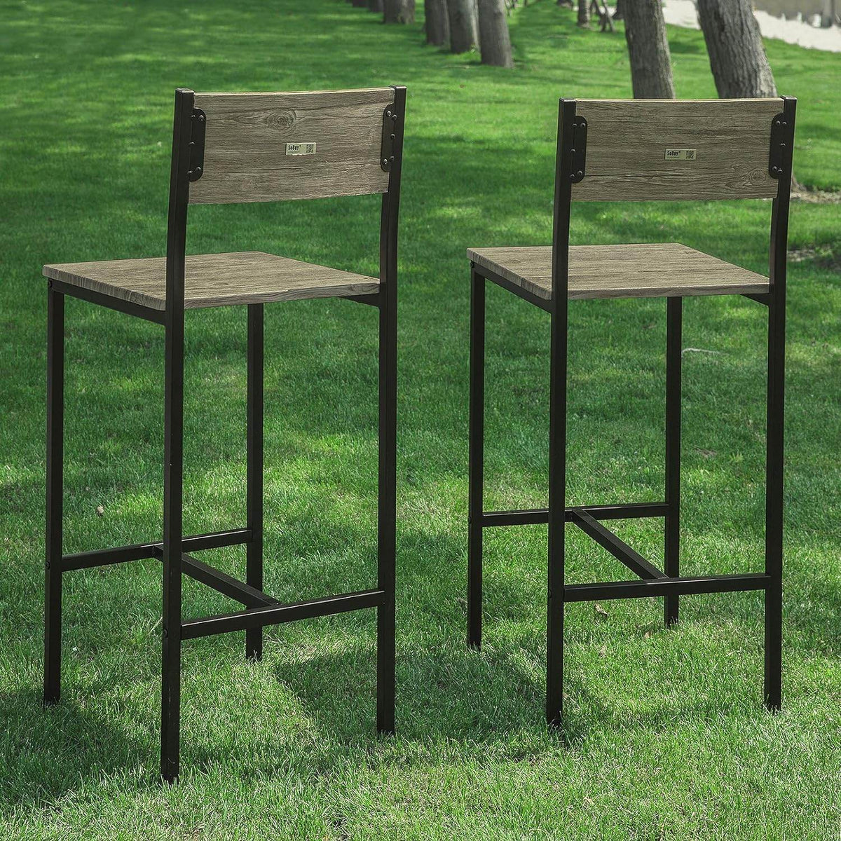 Barstühle 2er set | Tresenhocker | Sitzhöhe 67cm | Metall | FST53x2 - Palo24