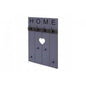 Wandgarderobe Garderobenpaneel Shabby-Look Vintage, 8 Haken 91x60cm ~ grau-blau, shabby - Palo24
