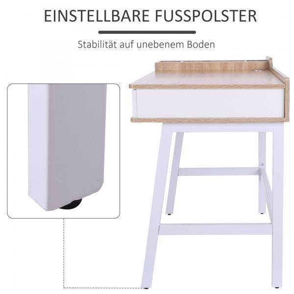 Schreibtisch Bürotisch vielseitig verwendbar mit Breite Tischplatte - Palo24