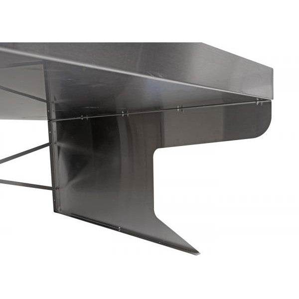 XL Mähroboter-Garage mit Pflanzkasten Dach Unterstand für Rasenmäher, Metall 47x70x100cm ~ Edelstahl - Palo24