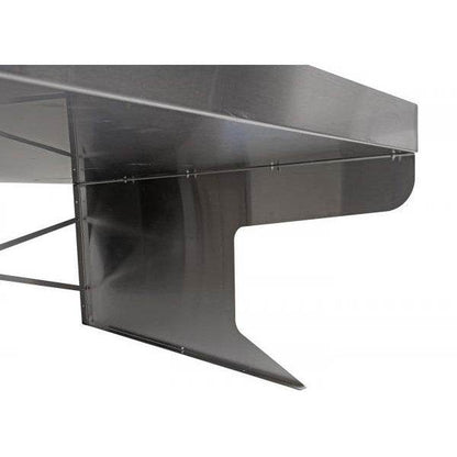 XL Mähroboter-Garage mit Pflanzkasten Dach Unterstand für Rasenmäher, Metall 47x70x100cm ~ Edelstahl - Palo24