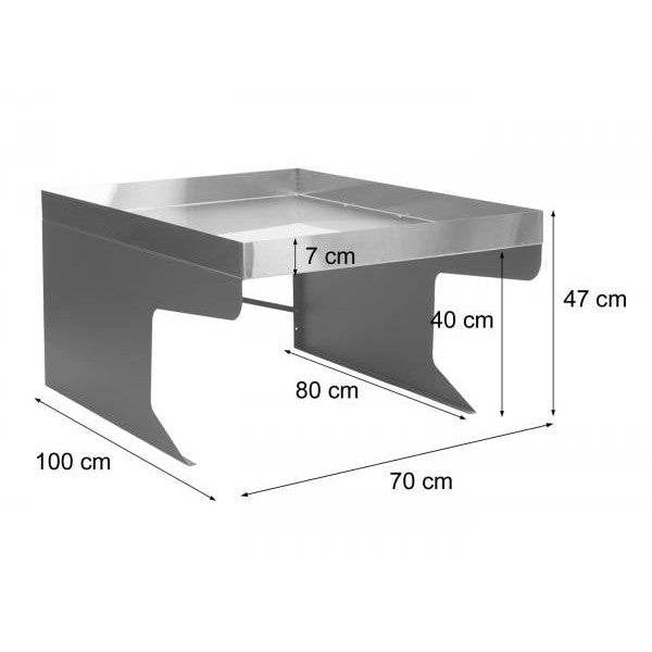 XL Mähroboter-Garage mit Pflanzkasten Dach Unterstand für Rasenmäher, Metall 47x70x100cm ~ anthrazit - Palo24