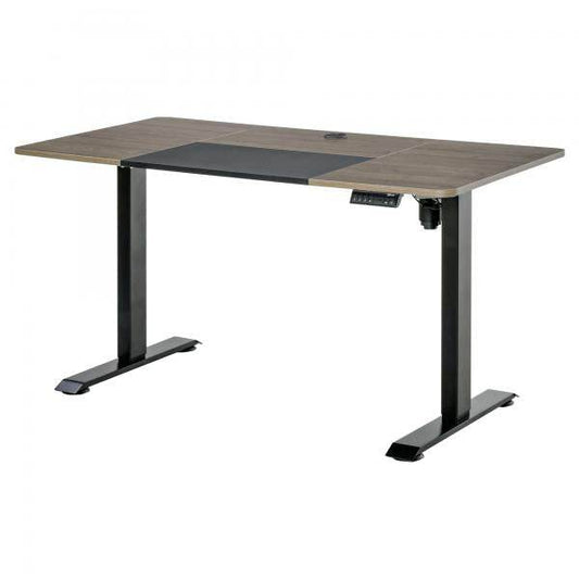 Elektrischer Schreibtisch höhenverstellbar Natur schwarz 140c m x 70 cm x 116 cm - Palo24