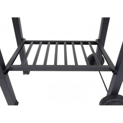 Grillwagen Holzkohlegrill Standgrill Barbecue BBQ Gartengrill mit Deckel Ablagen, Stahl, 110x100x51cm schwarz - Palo24