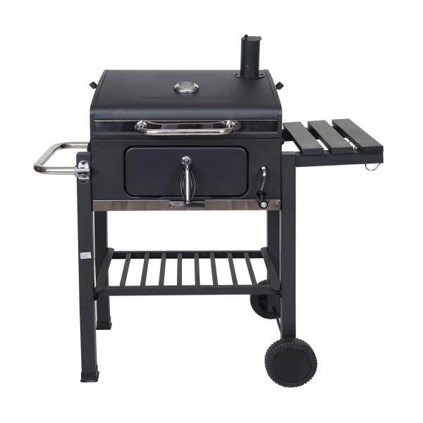 Grillwagen Holzkohlegrill Standgrill Barbecue BBQ Gartengrill mit Deckel Ablagen, Stahl, 110x100x51cm schwarz - Palo24