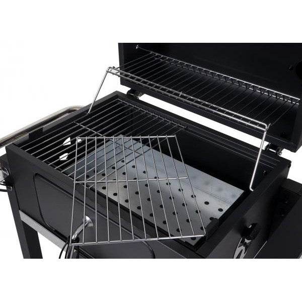 Grillwagen Holzkohlegrill Standgrill Barbecue BBQ Gartengrill mit Deckel Ablagen, Stahl, 110x100x51cm schwarz - Palo24