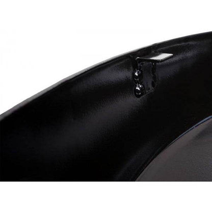 Feuerschale mit Grill HWC-K95, Feuerstelle Grill BBQ, Grillplatte Ablagefläche, Stahl Edelstahl Emaille Ø 56cm schwarz - Palo24