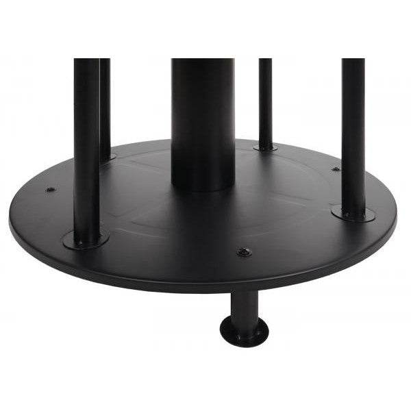 Feuerschale mit Grill HWC-K95, Feuerstelle Grill BBQ, Grillplatte Ablagefläche, Stahl Edelstahl Emaille Ø 56cm schwarz - Palo24