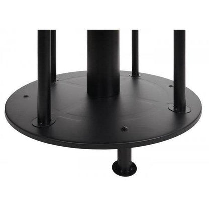 Feuerschale mit Grill HWC-K95, Feuerstelle Grill BBQ, Grillplatte Ablagefläche, Stahl Edelstahl Emaille Ø 56cm schwarz - Palo24