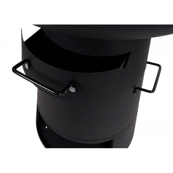 Feuerschale mit Grill HWC-K96, Feuerstelle Feuerkorb BBQ, Grillrost Grillplatte, Stahl Edelstahl Ø 58cm schwarz - Palo24