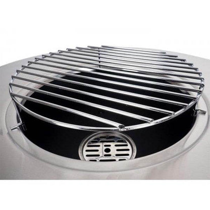 Feuerschale mit Grill HWC-K96, Feuerstelle Feuerkorb BBQ, Grillrost Grillplatte, Stahl Edelstahl Ø 58cm schwarz - Palo24