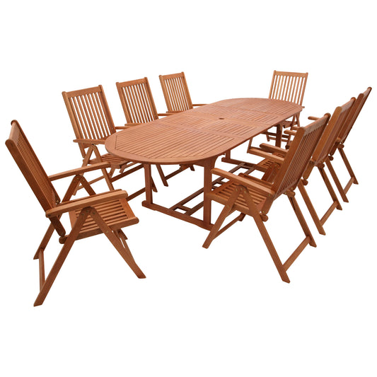 Ensemble LAGO, 9 pièces, eucalyptus huilé, certifié FSC®