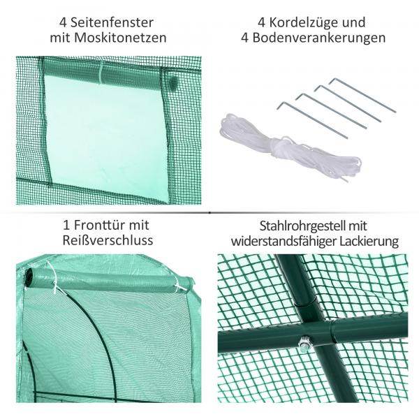 Foliengewächshaus Tomatengewächshaus Treibhaus Frühbeet - Palo24