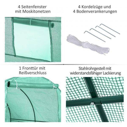 Foliengewächshaus Tomatengewächshaus Treibhaus Frühbeet - Palo24