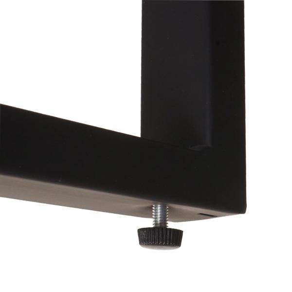 Beistelltisch Kaffeetisch Nachttisch Loungetisch Couchtisch, Metall 51x50x54cm ~ Marmor-Optik grau - Palo24