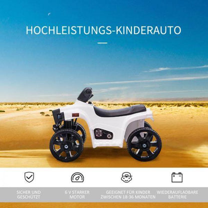Mini Elektro-Quad Kinder Elektro ATV Kinderwagen Elektromotorrad Schwarz+Weiss - Palo24