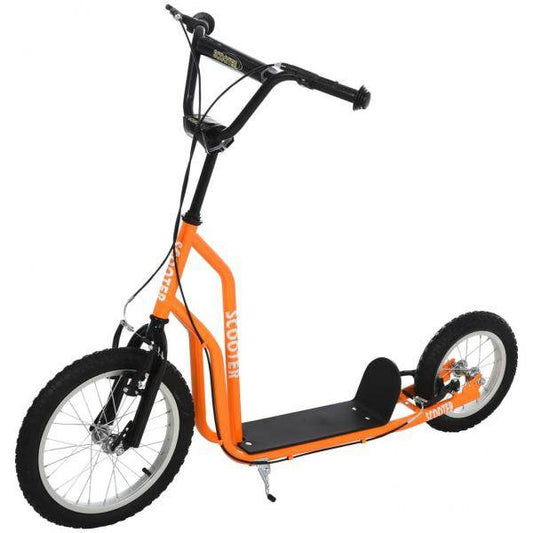 Tretroller Scooter Cityroller Kinder Mädchenroller verstellbar Aluminium Oange - Palo24