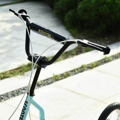 Tretroller Scooter Cityroller Kinder Mädchenroller verstellbar Aluminium Blau - Palo24
