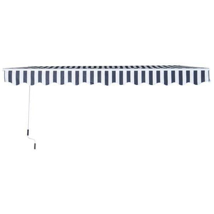 Markise Gelenkarmmarkise Sonnenschutz Grau/Weiss 3,5x2,5m - Palo24