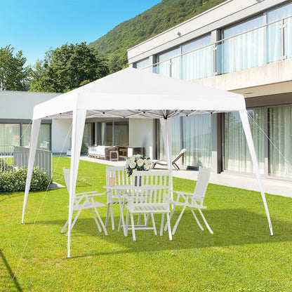 Outsunny® Padiglione pieghevole 3x3m Padiglione Tenda pieghevole Tenda per feste Tenda da giardino Popup Bianco