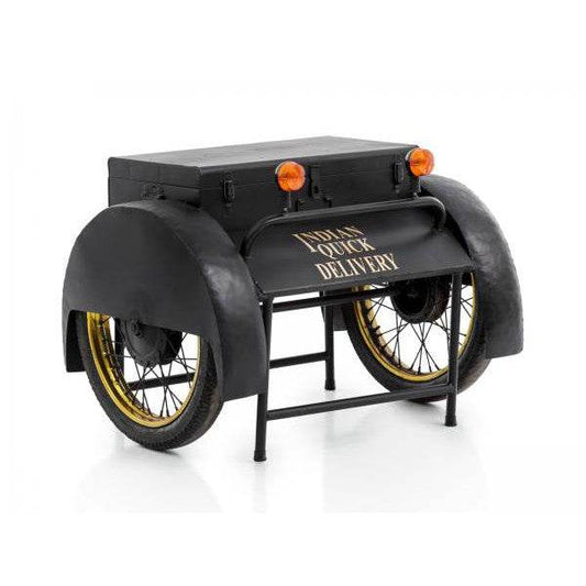 Bartisch Delivery schwarz Gold Vintage-Style - Palo24