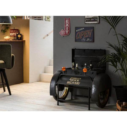 Bartisch Delivery schwarz Gold Vintage-Style - Palo24