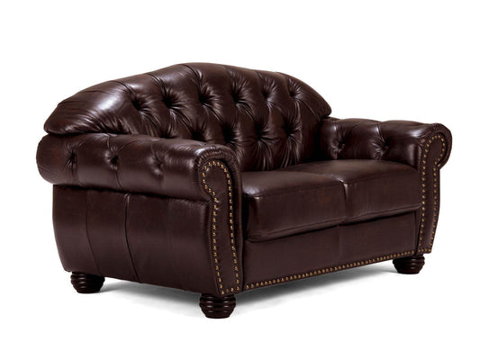 Sofa Chesterfield Hereford 2-Sitzer Echtleder - Palo24
