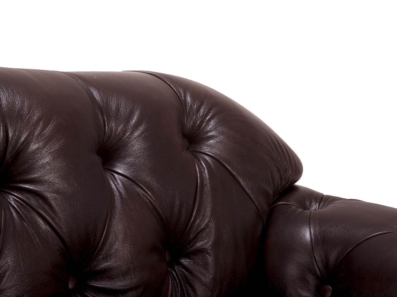 Sofa Chesterfield Hereford 2-Sitzer Echtleder - Palo24