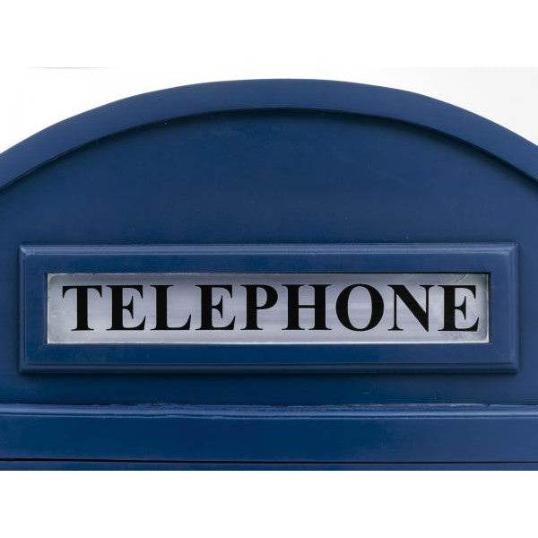 Barschrank Telefonzelle Vintage-Vitrine Blau - Palo24