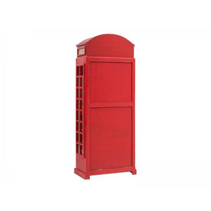 Barschrank Telefonzelle Vintage-Vitrine Rot - Palo24