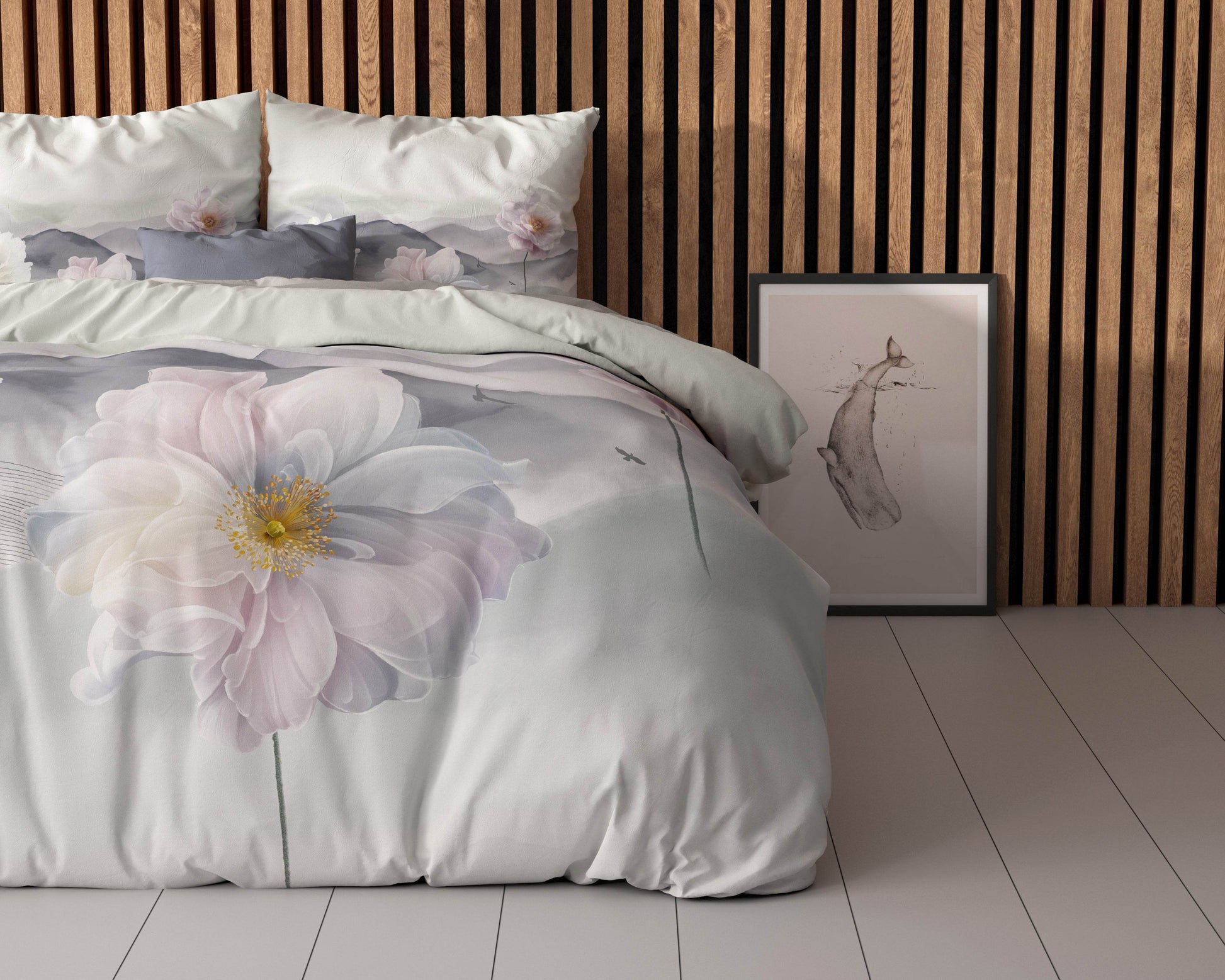 Bettbezug Annique Grau 200 x 200/220 cm - Palo24