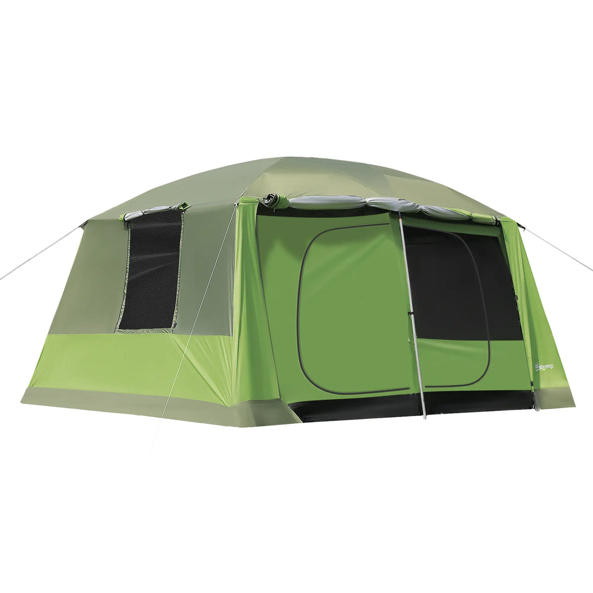 Tente de camping 2 cabines de couchage tente dôme tente familiale 4-8 personnes