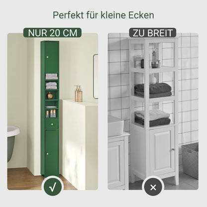 Badezimmer Hochschrank Grün