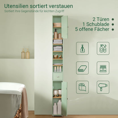 Badezimmer Hochschrank Hellgrün