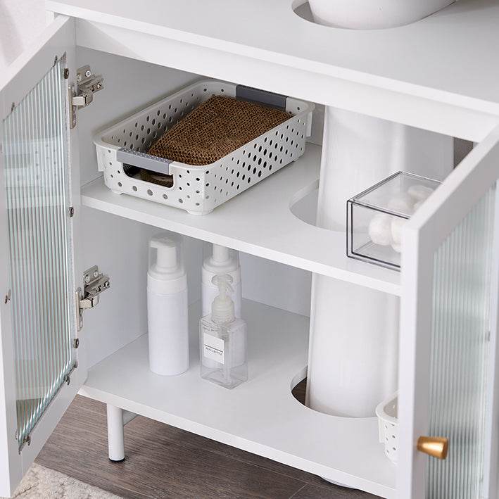 Waschbeckenunterschrank | Badschrank | Waschtisch | Badmöbel Weiss - Palo24
