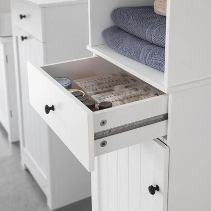 Bad Hochschrank | Badschrank | Badregal Weiss - Palo24