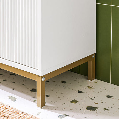 Weisses Badezimmer Waschbeckenunterschrank