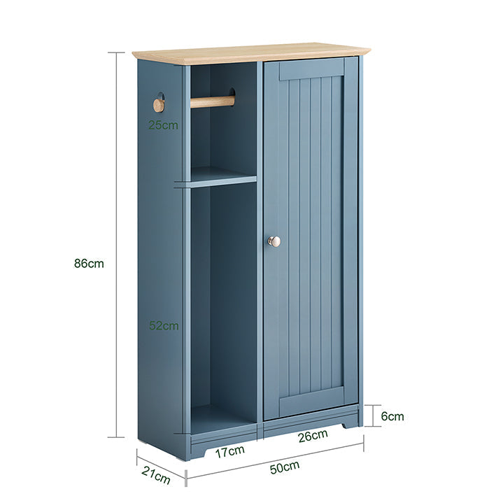 Badschrank Schmal Mit Toilettenrollenhalter