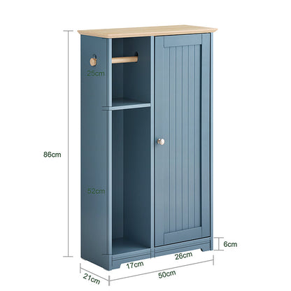 Badschrank Schmal Mit Toilettenrollenhalter